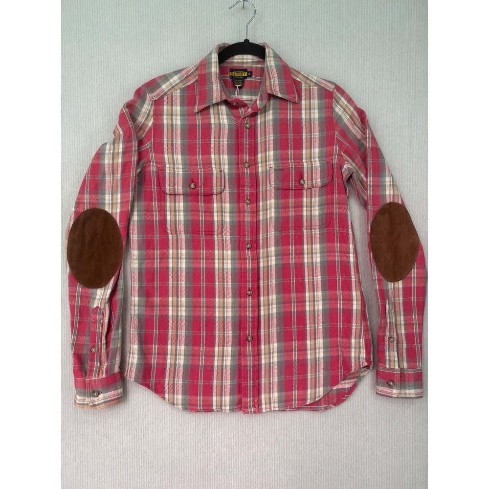 Ralph Lauren Rugby Women's 6 Plaid Shirt Elbow Patch Discontinued Y2K NWOT 0485